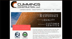 Desktop Screenshot of cummings-construction.com